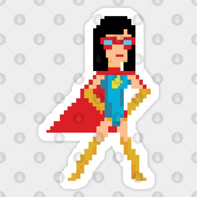 Superheroine Romy Sticker by wamtees